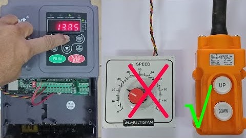 invt drive frequency increase decrease using Push button || बटन से frequ. || how to install invt