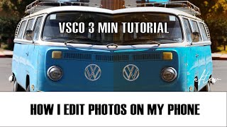 How I edit photos on my phone: VSCO TUTORIAL by Basmah Masood 4,779 views 4 years ago 4 minutes, 13 seconds