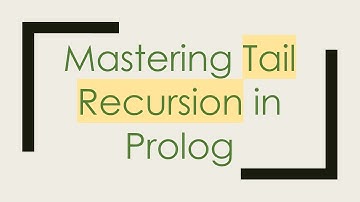 Mastering Tail Recursion in Prolog