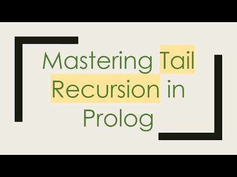 Mastering Tail Recursion in Prolog