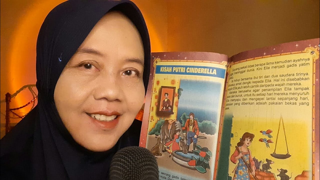 ASMR Reading You Bedtime Story for Sleep | Kisah Putri Cinderella | Whispering