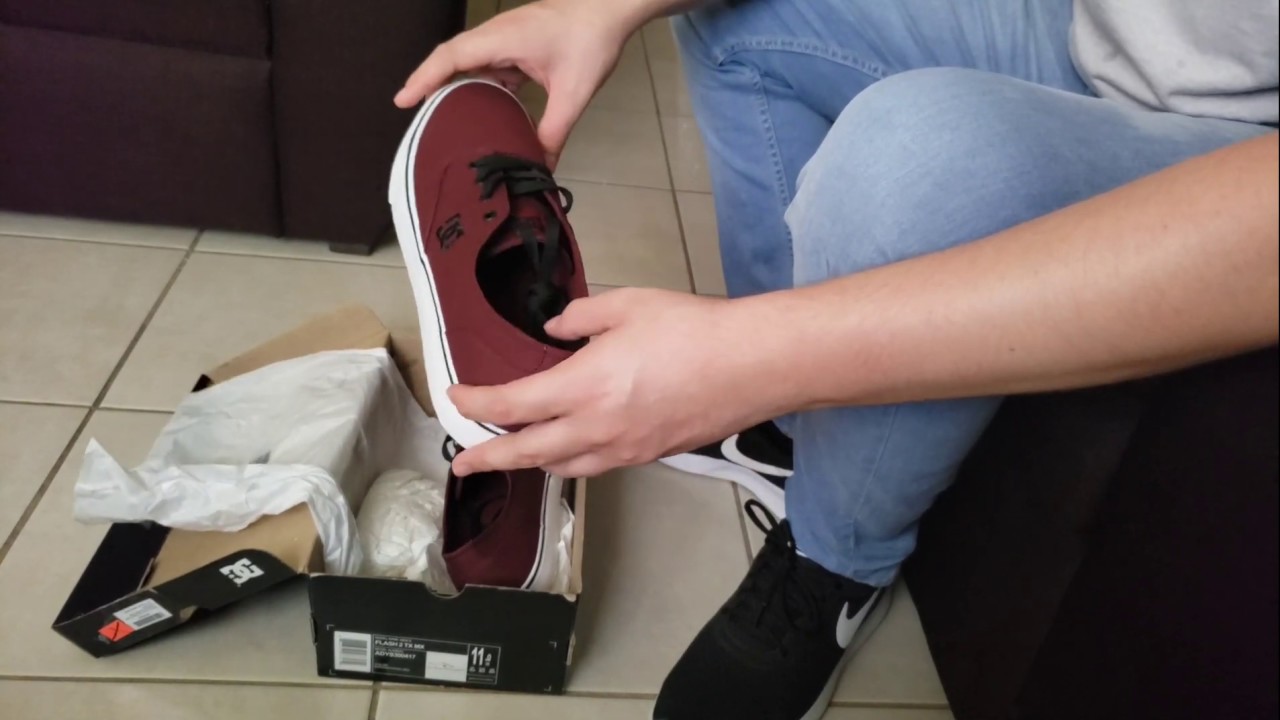 Unboxing y review tenis DC flash 2 tx mx - YouTube