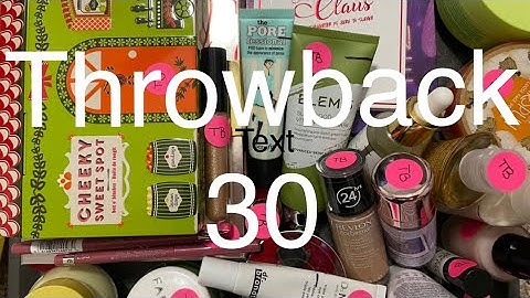 Throwback 30 Introduction | July 2022 | #throwback30projectpan