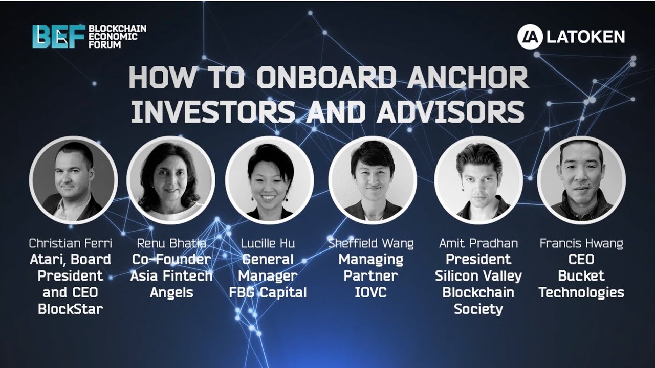 How to Onboard Anchor Investors and Advisors | BEF SF 2018