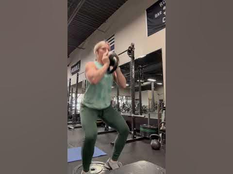 Heel elevated goblet squats, another variation to load the quads