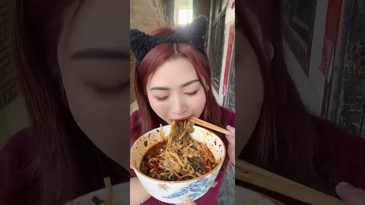 吃炒面 Mukbang Chinese Food and Eating Sound #031