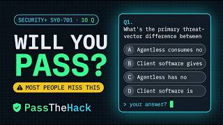 CompTIA Security+ SY0-701 #25: Spraying & Escalation — 10 Practice Questions