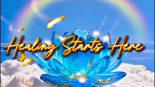 Rainbow Lotus Blessing • Crystal Blue Lotus in Rainbow Light • Soft Heart‑Opening Healing Music🌈✨ screenshot 1