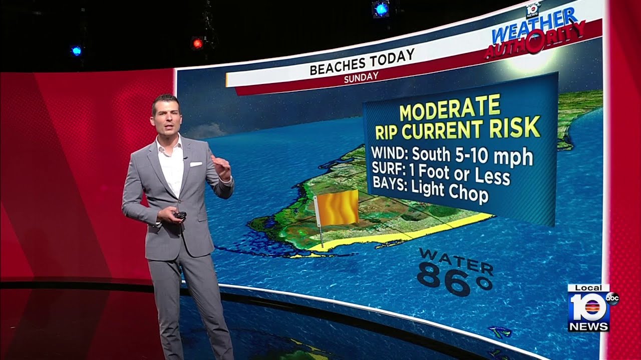 Current Risk Beach It's a good beach day with a moderate rip current risk - YouTube