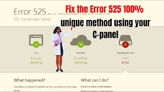 Error 525 100% solution | fix the Error 525 |Error 525 SSL handshake failed