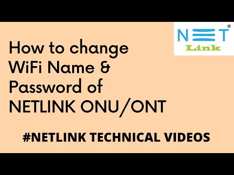 How to change NETLINK WiFi Name and Password | NETLINK ONT ONU