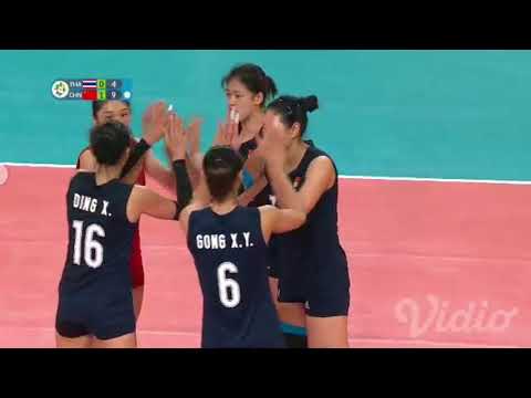 Volley Ball Womens Final Asian Games 2018 CHINA (Won) vs THAILAND