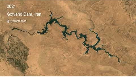 Construction Gotvand Dam (2012): Timelapse from 1986-2022 #shorts