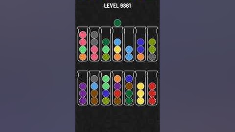 Ball Sort Puzzle Level 9861 / Water Sort Puzzle Level 9861  / all the same