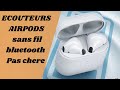 Deballage oreillettes sans fil bluetooth 50 airpods mini couteurs tws moin de 20