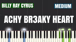 Billy Ray Cyrus - Achy Breaky Heart Piano Tutorial | Medium