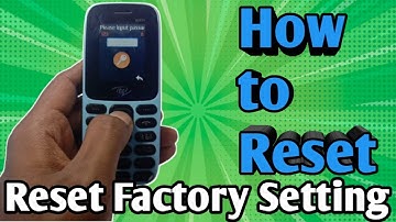 How to reset keypad mobile? itel mobile restore setting