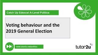 2019 General Election | Voting Behaviour | A Level Politics Catch Up 2021