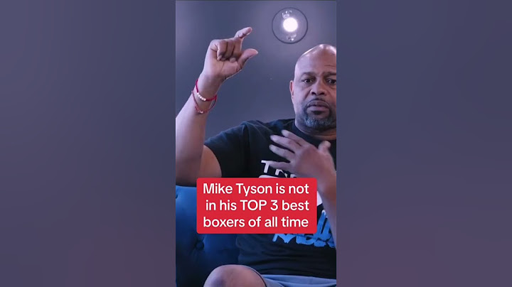 Mike Tyson is NOT in Roy Jones Jr top 5 boxers of all time!?