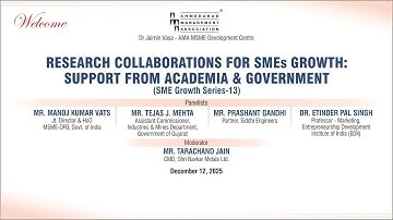 Research Collaborations for SMEs Growth: Support from Academia & Government  on December 12, 2025