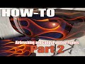 How to paint candy over flames / metallic base. Includes airbrush, candy, clear. Tips and Tricks