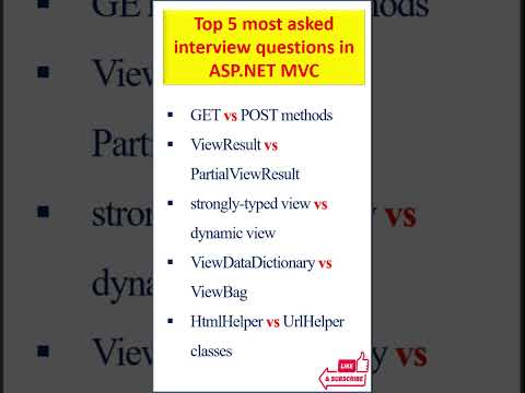 ASP.NET MVC interview questions