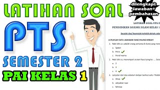 soal PTS agama islam kelas 1 semester 2