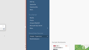 How to connect to Sample Superstore in Tableau