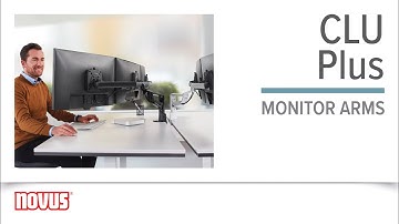 Novus CLU Plus Heavy Duty Monitor Arms– Widescreens, 2 and 3 Screen Options, Easy to Position