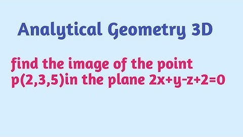 #find the image of the point in the plane in tamil