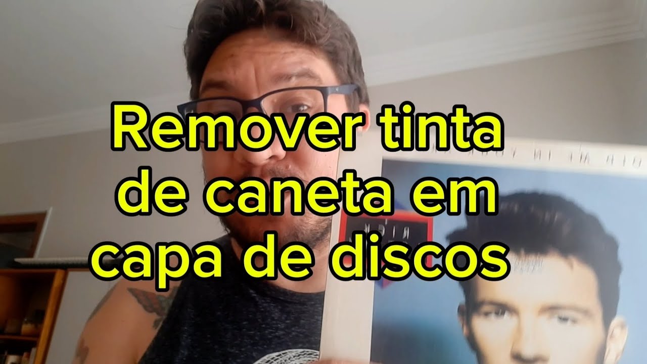 Remover tinta de caneta em capa de discos