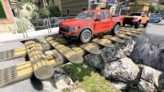 cars vs Speed bumps bridge #1 - beamng drive ☆ beamng-cars TV