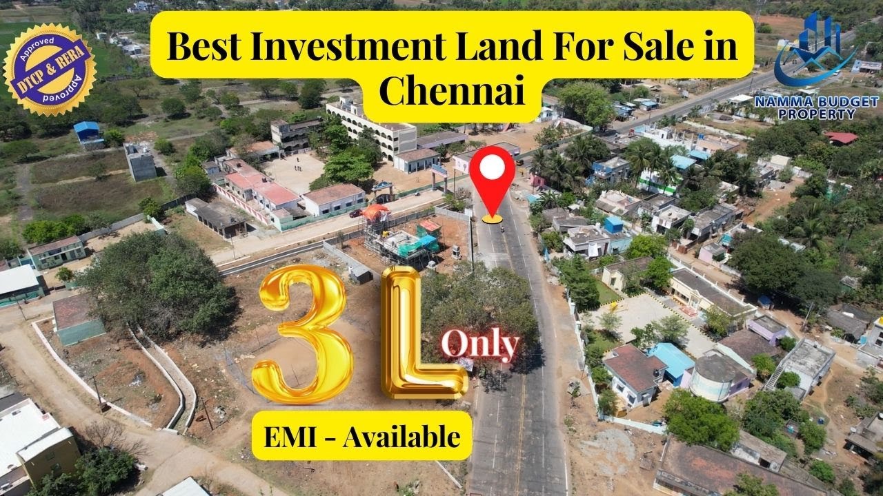 Low Budget Investment Land For Sale in Chennai Budget 2.8L Guduvanchery investment land