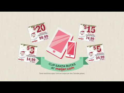 Meijer Christmas Commercial - "Santa Bucks" - YouTube