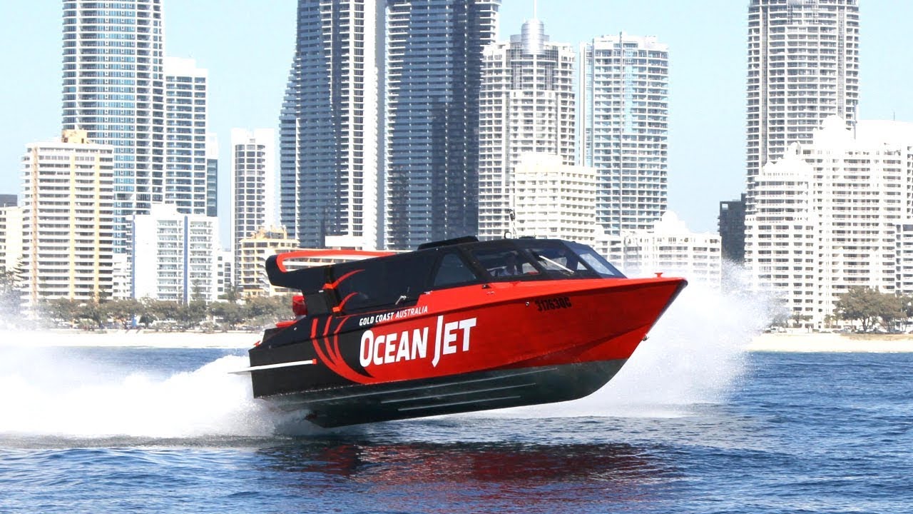 Indoor Ocean Jet Boating ride on the Gold Coast, Australia YouTube