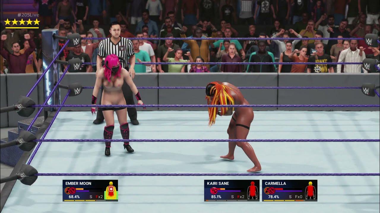 WWE 2K19 женский рай - Ember Moon nude mod & Kairi Sane too!!! (WWE 2K bug - экстренное включение!)