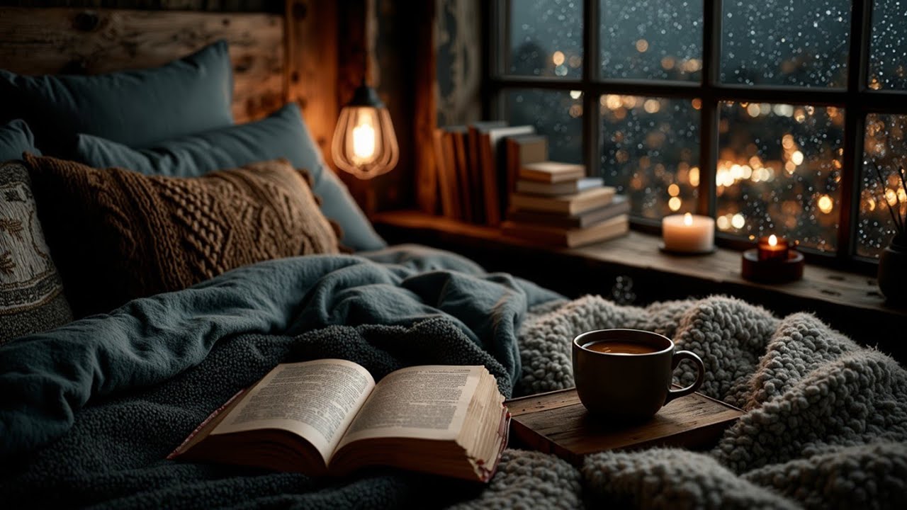 Нежный фортепианный джаз - Мягкая фоновая музыка для уютных дождливых вечеров ~ Расслабься и учись