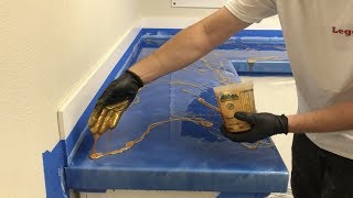 Installing Metallic Epoxy Countertop Kit with my Hands screenshot 1