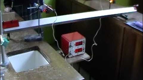 Measuring velocity with an air track and light gates.