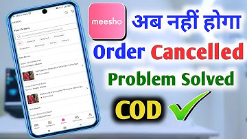 Meesho Me Order Cancel Kyo Ho Raha Hai | Meesho Automatically Order cancel Solution | Meesho Problem