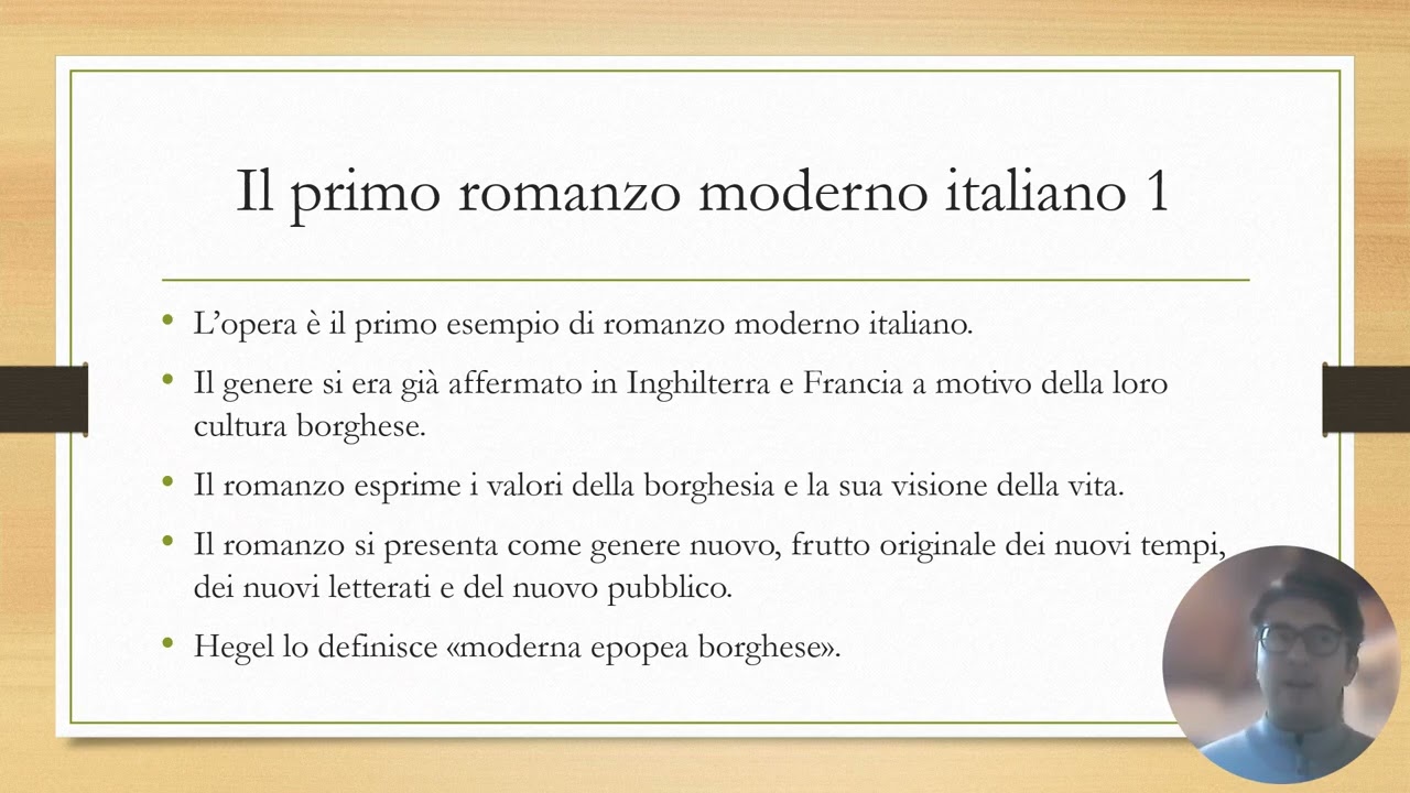 Manzoni e il primo romanzo moderno italiano (parte 1)