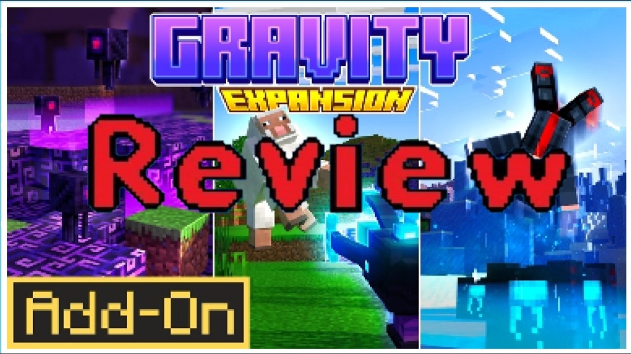 Minecraft Bedrock addon review Gravity Expansion - YouTube
