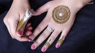How To Apply Basic Henna Mehndi Mandala Tutorial