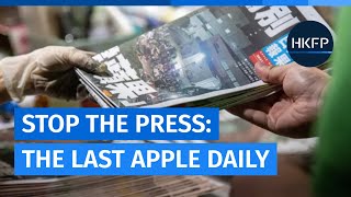 Stop the press: The last edition of Hong Kongs Apple Daily goes to print