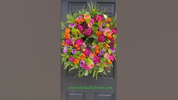 Possibly one of my favorite peony wreath designs yet! #springwreath #summerwreath #peonywreath
