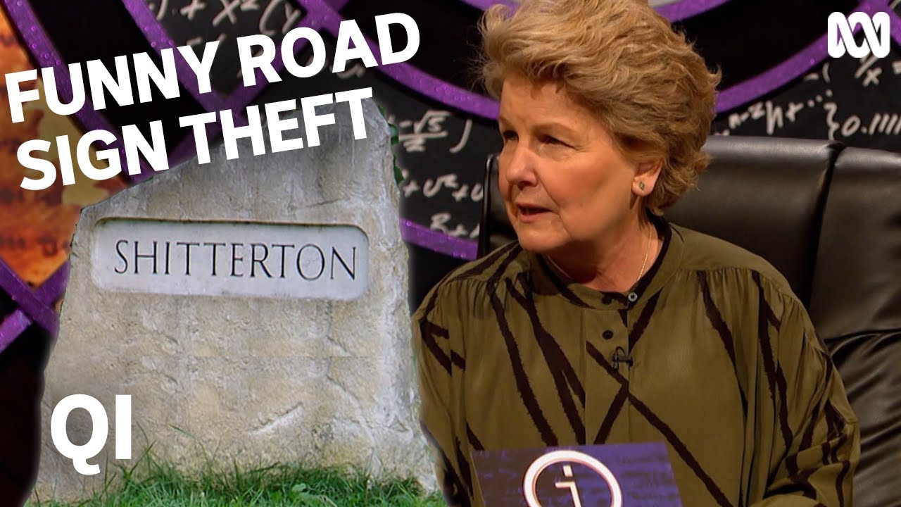 How to stop people stealing funny street signs QI YouTube