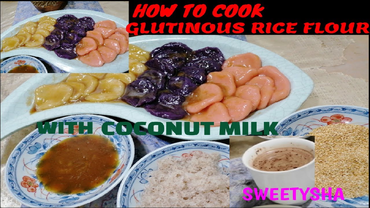 GLUTINOUS RICE FLOUR or GALAPONG ILUTO SA GATA or COCONUT MILK level up