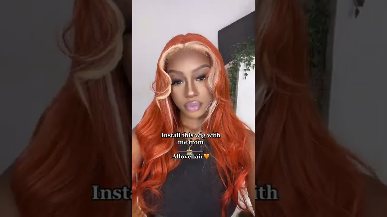 Ginger Blonde Body Wave Hairstyle Color Wig Install ft Allove Hair
