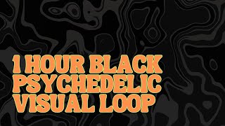 Black Powerful Background Video | Psychedelic VJ LOOP | 4K Abstract Screensaver | 1 HOUR | NO SOUND