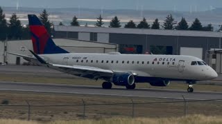 Delta Connection (SkyWest) Embraer E175LL Landing In Idaho Falls [N302SY]